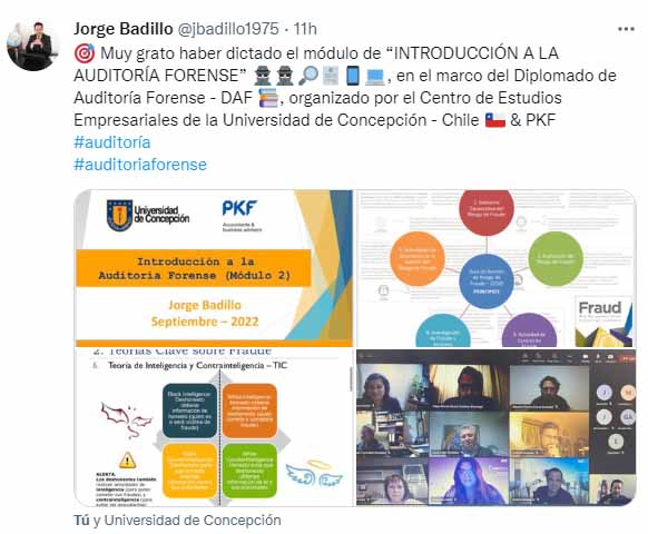 IX Versión del Diplomado de Auditoría Forense - Universidad de Concepción & PKF Chile.